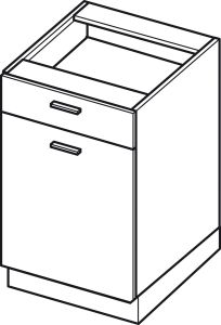 Köögi põrandakapp sahtliga Elin DS 5-1 STM, 50x54xK82 cm