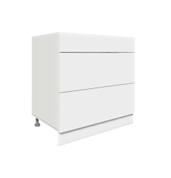 Köögi põrandakapp sahtlitega D3 A-80, 80x50xK82 cm, valge