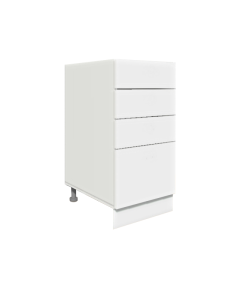 Köögi põrandakapp sahtlitega D4 A-40, 40x50xK82 cm, valge
