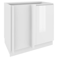 Köögi põrandanurgakapp Campari DPP 110, 90x54xK82 cm, vasak, valge läige