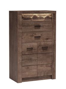 Kummut Indianapolis I-6, 76x42xK127 cm, tume tuhapuit
