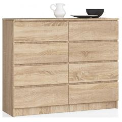 Kummut K140 8SZ, 140x40xK99 cm, sonoma tamm