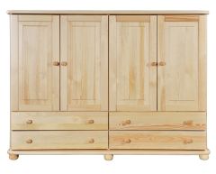 Kummut KD157, 165x42xK125 cm, mänd, naturaalne