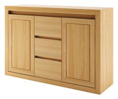 Kummut KD313, 140x41xK90 cm, tamm, naturaalne