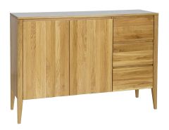 Kummut KD338, 137x43xK95 cm, tamm, naturaalne