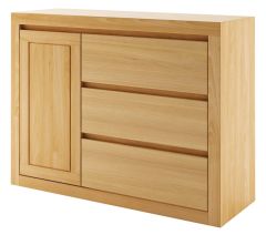 Kummut KD415, 140x41xK90 cm, pöök, naturaalne