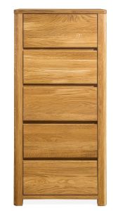 Kummut Lausenne 5, 9515, 56,5x44xK122 cm, tamm, naturaalne õli