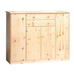 Kummut Mario 10, 151x48xK121 cm, mänd, naturaalne