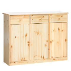 Kummut Mario 7, 115x35xK89 cm, mänd, naturaalne