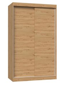 Lükandustega riidekapp IGA120B, 120x61xK200 cm, artisan tamm