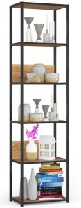 Metallist riiul Loft 500, 50x30xK192 cm, must -craft tamm