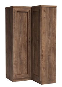 Nurgariidekapp Tadeusz T25, 110-95x44-57xK190 cm, Dab lefkas