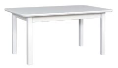 Pikendatav söögilaud Wenus 5S, 160-200x90xK76 cm, valge MDF + valge