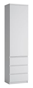 Riidekapp Fribo FRIS01, 50,1x40xK200 cm, Alpivalge