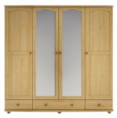 Riidekapp SF120, 200x57xK210 cm, mänd, naturaalne