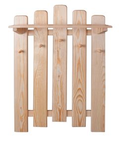 Riidenagi seinale WS133, 58x26xK89 cm, mänd, naturaalne