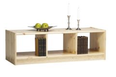 Riiul Peeter 1, 119x44xK38 cm, mänd, naturaalne