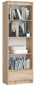 Riiul R60 CLP 1SZ, 60x35xK180 cm, sonoma tamm