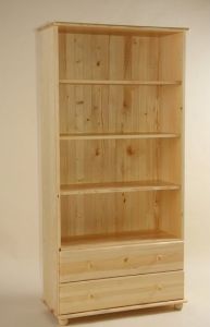 Sahtlitega riiul Koit 6, 93x40xK190 cm, mänd, naturaalne