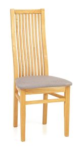 Tool Sandra, 9141, 45x54xK102 cm tamm, õlitatud, helehall kunstnahk