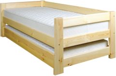 Topelt voodi LK134, 90x200, mänd, naturaalne