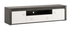 Tv-alus Sevilla 2D1S TYP51, 176x42xK46 cm, Norra mänd +valge kõrgläige