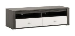 Tv-alus Sevilla 2S TYP50, 130x42xK46 cm, Norra mänd +valge kõrgläige