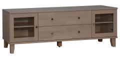 TV-Alus Elina 13-4, 121x41xK53 cm, kask, valge-tume pähkel