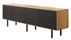 TV alus Tokyo 4.2.4, 15051M, tamm, naturaalne õli +must MDF