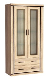 Vitriinkapp Dallas D-17, 97x45xK192 cm, sonoma tamm
