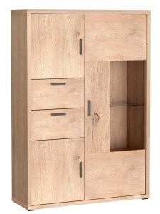 Vitriinkapp Grande G-9, 116x40,5xK168 cm, Cremona tamm