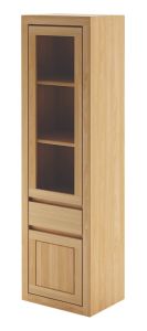 Vitriinkapp KW301, 56x41xK190 cm, tamm, naturaalne