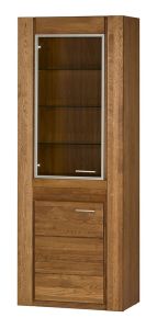 Vitriinkapp Velvet 10, 75x42xH200 cm, rustikal tamm