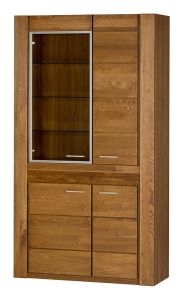 Vitriinkapp Velvet 12, 110x42xH200 cm, tamm rustikal