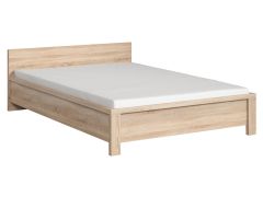 Voodi Kaspia S128-LOZ 140, 140x200 cm, sonoma tamm