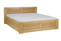 Pesukastiga voodi LK112 BOX, pöök, naturaalne