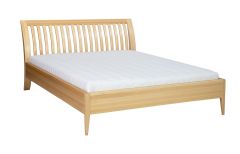 Voodi LK191, pöök, naturaalne