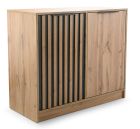 Kummut Bali Lux D2, 94x41xK82 cm, Wotan tamm + must