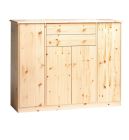 Kummut Mario 10, 151x48xK121 cm, mänd, naturaalne