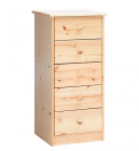 Kummut Mario 3, 42x35xK89 cm, mänd, naturaalne