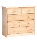 Kummut Mario 4, 78x35xK73 cm, mänd, naturaalne