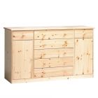 Kummut Mario 9, 151x48xK89 cm, mänd, naturaalne