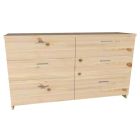 Kummut Rait 8, 150x44xK85 cm, mänd