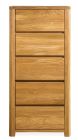 Kummut Lausenne 5, 9515, 56,5x44xK122 cm, tamm, naturaalne õli