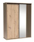 Lükandustega riidekapp Cali C-14, 179x60xK216 cm, artisan tamm