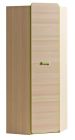 Nurga riidekapp Lorento L14, 71x71xK188 cm, Saar coimbra-Laimiroheline