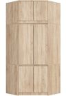 Nurgariidekapp S100 kõrgendusega, 100x50xK235 cm, sonoma tamm
