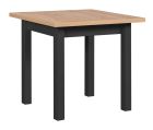Pikendatav söögilaud Max 8, 80-160x80xK78 cm, must + artisan tamm