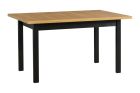 Pikendatav söögilaud Modena 1 XL, 140-220x80xK76 cm, must + grandson tamm