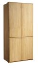 Riidekapp Atlanta 02, 104x61xK222 cm, tamm, naturaalne